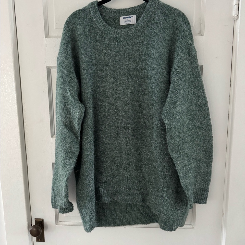 Old Navy Oversized Women's Teal Aqua Blue Green Sweater NWOT